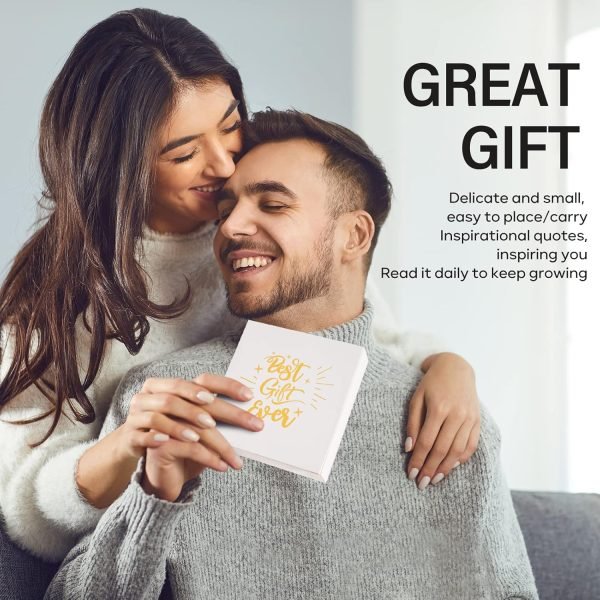 wholesale motivational calendar - daily flip calendar with inspirational quotes, 5.5" x 4.8", undated desk perpetual calendar, inspirational gifts & office decor for women, men free samples